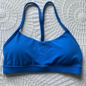 LULULEMON Flow Y Bra Nulu Light Support, A–C Cups Size 6 Blue color